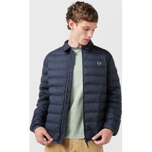 Fred Perry Collared Baffle Jacket, blauw