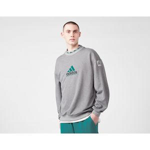 adidas - Equipment Sweater - Grijs - 79% Katoen, 16% Gerecycled Polyester, 5% Polyamide - Losse Pasvorm