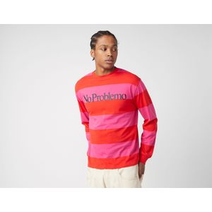 No Problemo Striped Long Sleeve T-Shirt, rood