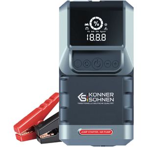 Jumpstarter - KS JSP-1300 - Met Luchtcompressor - 16000 mAh - 1300 Piekaampère