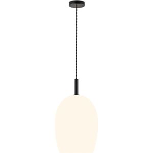 Design For The People Uma 23 hanglamp - melkglas - zwart - E27