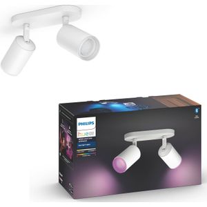 Philips Hue Fugato opbouwspot - White and Color - 2-spots wit
