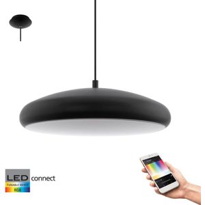 Eglo Connect Riodeva-C Hanglamp Zwart-Wit, White and Color