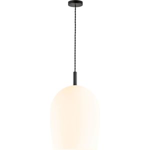 Design For The People Uma 30 hanglamp - melkglas - zwart - E27