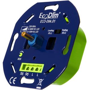 EcoDim led dimmer - universeel, fase aan- en afsnijding (0-300W)