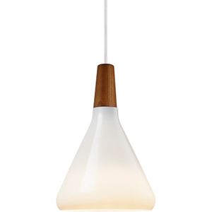 Design For The People Nori 18 hanglamp - melkglas - hout - E27