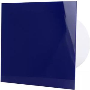 Air Roxy badkamerventilator met aansluitdiameter 100 mm met timer en vochtsensor - kunststof front blauw