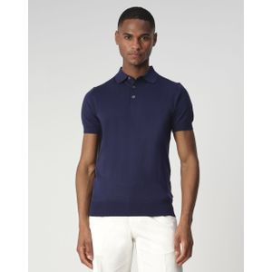 Dutch Dandies Bol Lux Polo Heren KM - Navy