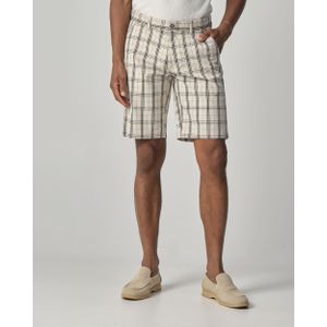 Campbell Checkford Short Heren - Doeskin beige grote ruit