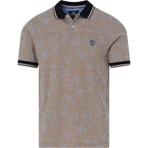 Campbell Classic - Polo Heren KM - Beige dessin