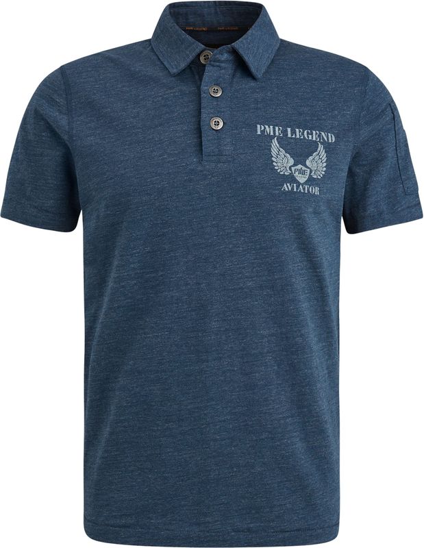 PME Legend Polo Heren KM - Blauw