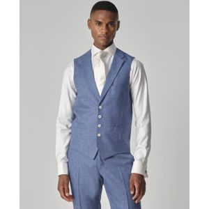 Dutch Dandies Vittorio Gilet Heren - Blauw uni