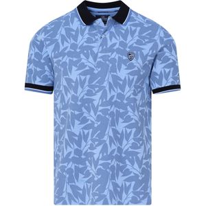 Campbell Polo Heren KM - Brunnera Blue dessin