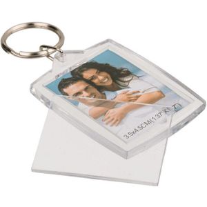 Sleutelhanger plexiglas blanco