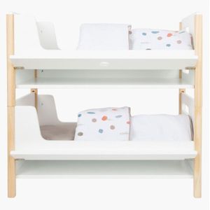 Small Foot Poppenstapelbed En Beddengoed 50 Cm Hout Wit/Beige