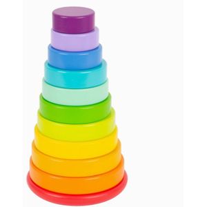 Houten Stapeltoren Regenboog (11dlg)