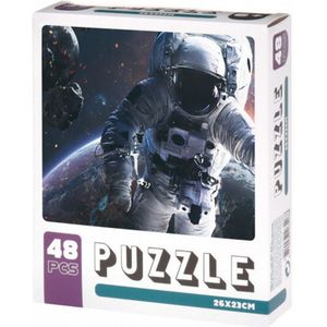 Legpuzzel Astronaut 26 x 23cm Karton 48 Stukjes