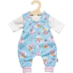 Heless Poppenromper En T-shirt 35-45 Cm Katoen Blauw