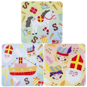 Sinterklaaspuzzel (16st) voor kinderen - 14x14 cm