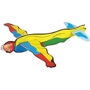 Foam Vliegtuig Superhelden 48st.