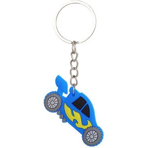 Sleutelhanger Raceauto Blauw