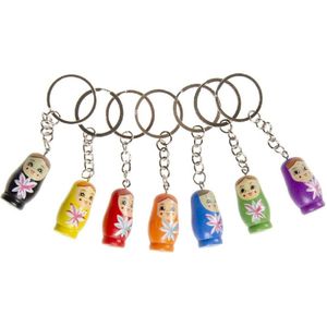 Sleutelhanger Matroesjka Pop Hout
