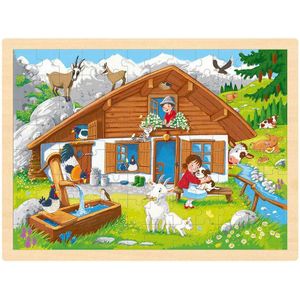 Goki Houten Legpuzzel in de Alpen 96st.