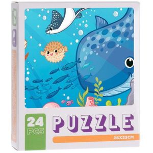 Legpuzzel Walvis 26 x 23cm Karton 24 Stukjes