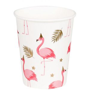 Beker Flamingo 10 Stuks