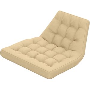 Multifunctioneel rond hangend stoelkussen - 90 cm kaki zitkussen voor buiten en binnen voor rotan, schommel, tuin, bank, meditatie en ontspanning, comfortabel en stijlvol