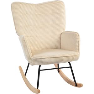 COMHOMA Schommelstoel, relaxstoel met armleuningen, hoofdsteun COMHOMA Schommelstoel, relaxstoel met armleuningen, hoofdsteun