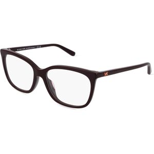 Michael Kors MK4080U Damen-Brille inkl. Gläser Vollrand Butterfly Acetat-Gestell 54mm/16mm/140mm, schwarz