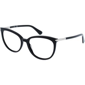 Guess GU2881 Unisex-Brille inkl. Gläser Vollrand Cateye Kunststoff-Gestell 53mm/17mm/140mm, schwarz