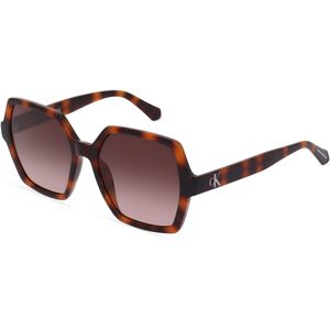 Calvin Klein Jeans CKJ21629S Damen-Sonnenbrille Vollrand Eckig Kunststoff-Gestell, braun