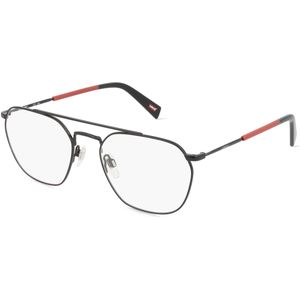 Levi's LV1038 Unisex-Brille inkl. Gläser Vollrand Pilot Metall-Gestell 54mm/19mm/145mm, schwarz