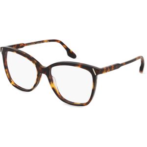 Victoria Beckham VB2641 Damen-Brille inkl. Gläser Vollrand Eckig Acetat-Gestell 55mm/16mm/140mm, braun