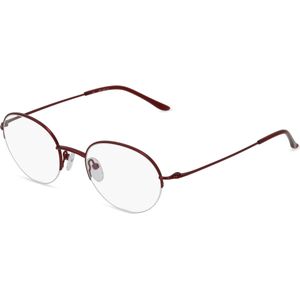Fielmann BD 469 CL Unisex-Brille inkl. Gläser Halbrand Panto Edelstahl-Gestell 50mm/20mm/140mm, rot