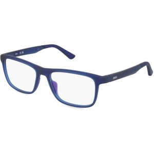 zeiss ZS23538 Unisex-Brille inkl. Gläser Vollrand Eckig Kunststoff-Gestell 55mm/17mm/145mm, blau