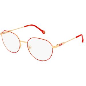 Carolina Herrera 0121 Damen-Brille inkl. Gläser Vollrand Panto Metall-Gestell 54mm/18mm/145mm, rot