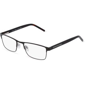 Tommy Hilfiger TH1944 Herren-Brille inkl. Gläser Vollrand Eckig Edelstahl-Gestell 55mm/20mm/145mm, grau