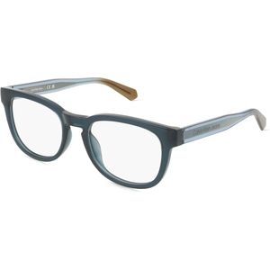 Calvin Klein Jeans CKJ23651 Herren-Brille inkl. Gläser Vollrand Oval Acetat-Gestell 52mm/19mm/140mm, blau