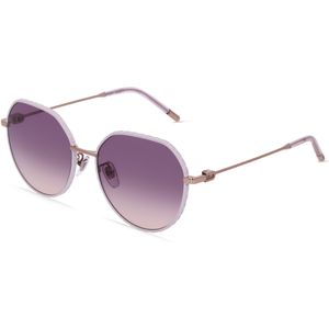Furla FULSFU627 Damen-Sonnenbrille Vollrand Panto Metall-Gestell, pink