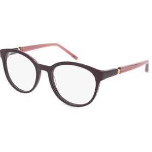 Escada ESCVESD86V Damen-Brille inkl. Gläser Vollrand Panto Kunststoff-Gestell 53mm/19mm/140mm, lila