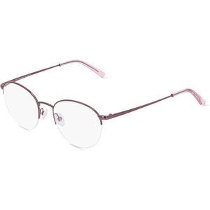 Fielmann MI 054 CL Damen-Brille inkl. Gläser Halbrand Oval Metall-Gestell 49mm/19mm/140mm, lila