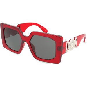 Versace VE4478U Damen-Sonnenbrille Vollrand Eckig Kunststoff-Gestell, rot