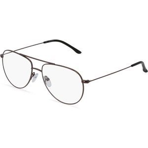 Fielmann BD 455 CL Herren-Brille inkl. Gläser Vollrand Pilot Edelstahl-Gestell 58mm/16mm/140mm, grau