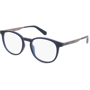 Calvin Klein Jeans CKJ22614 Unisex-Brille inkl. Gläser Vollrand Rund Kunststoff-Gestell 51mm/20mm/145mm, blau