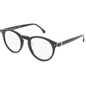 Lozza VL4377 Herren-Brille inkl. Gläser Vollrand Panto Kunststoff-Gestell 50mm/21mm/145mm, schwarz