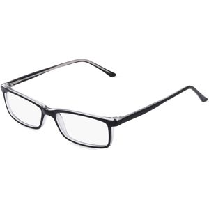 Fielmann MC 599 CL Unisex-Brille inkl. Gläser Vollrand Eckig Propionat-Gestell 50mm/16mm/135mm, schwarz