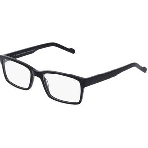Fielmann LN 040 FLEX CL Herren-Brille inkl. Gläser Vollrand Eckig Acetat-Gestell 56mm/20mm/145mm, schwarz